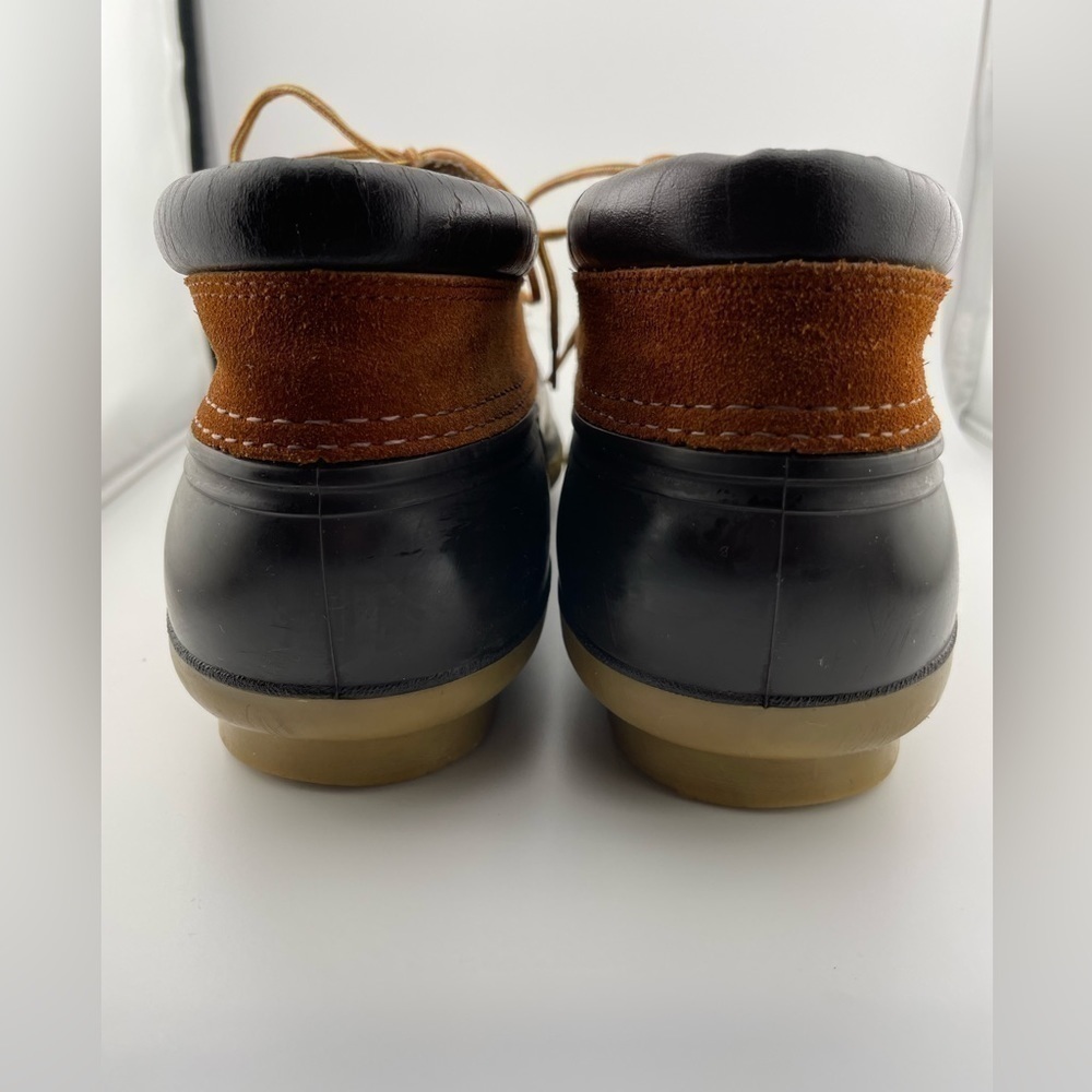 LaCrosse Men’s Brown Leather 3 Eye Duck Shoes Low Rain Muck Steel Shank Size 11  - Picture 12 of 13